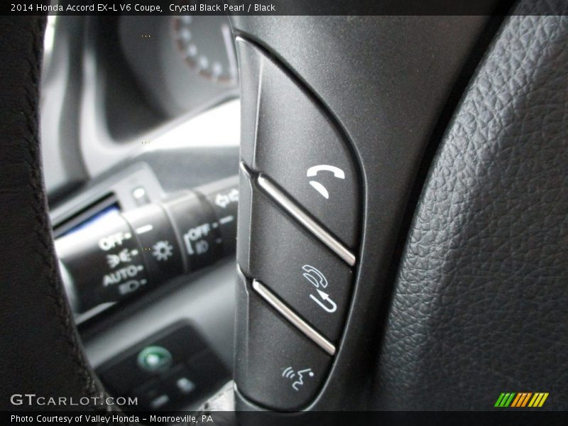 Crystal Black Pearl / Black 2014 Honda Accord EX-L V6 Coupe