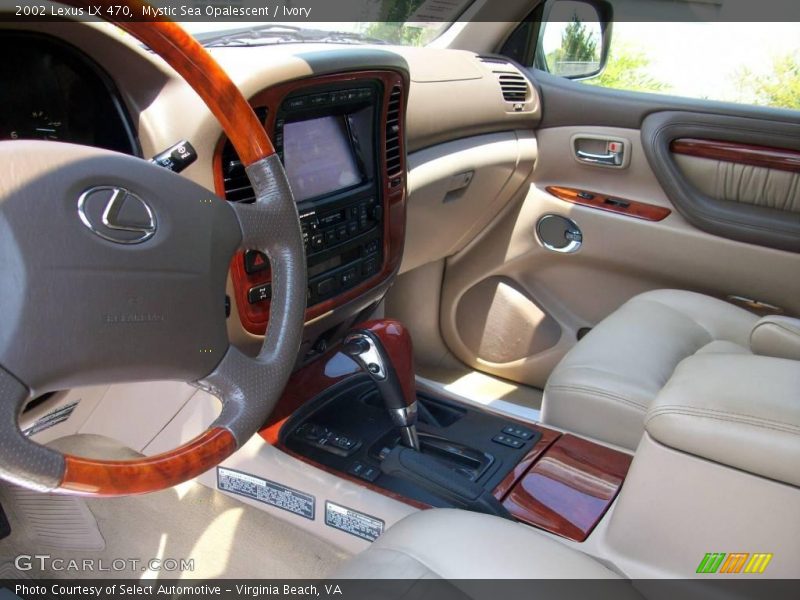 Mystic Sea Opalescent / Ivory 2002 Lexus LX 470