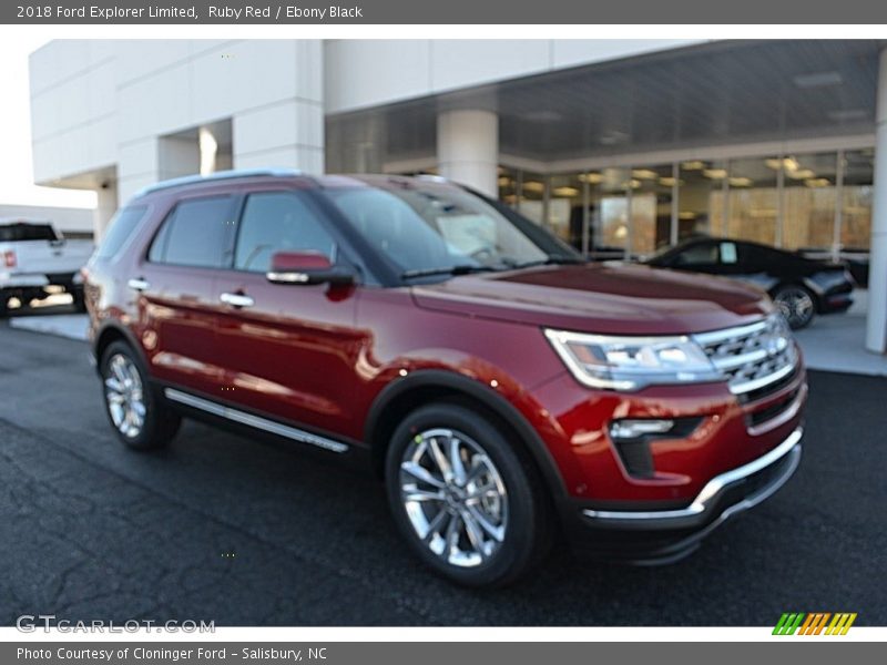 Ruby Red / Ebony Black 2018 Ford Explorer Limited