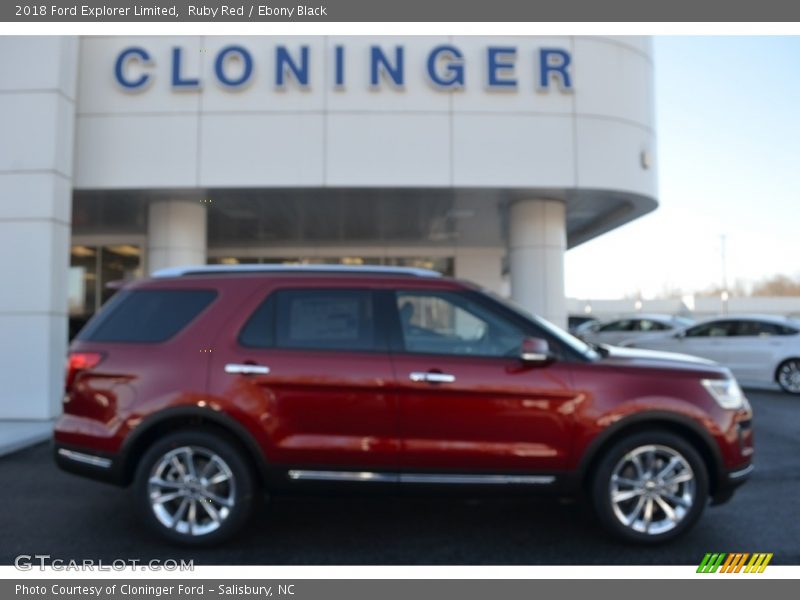 Ruby Red / Ebony Black 2018 Ford Explorer Limited