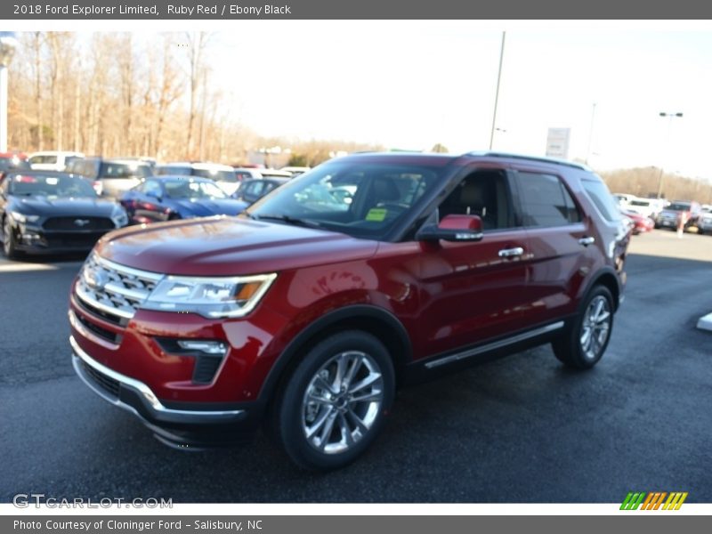 Ruby Red / Ebony Black 2018 Ford Explorer Limited