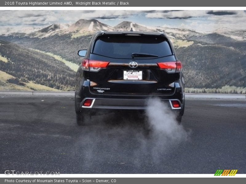 Midnight Black Metallic / Black 2018 Toyota Highlander Limited AWD