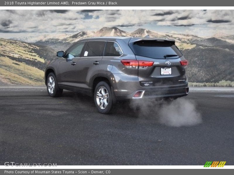 Predawn Gray Mica / Black 2018 Toyota Highlander Limited AWD