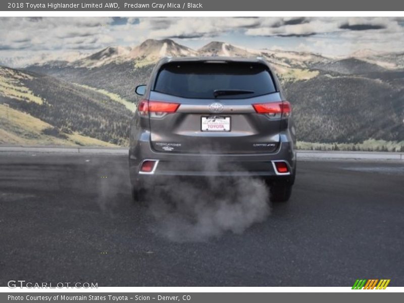 Predawn Gray Mica / Black 2018 Toyota Highlander Limited AWD
