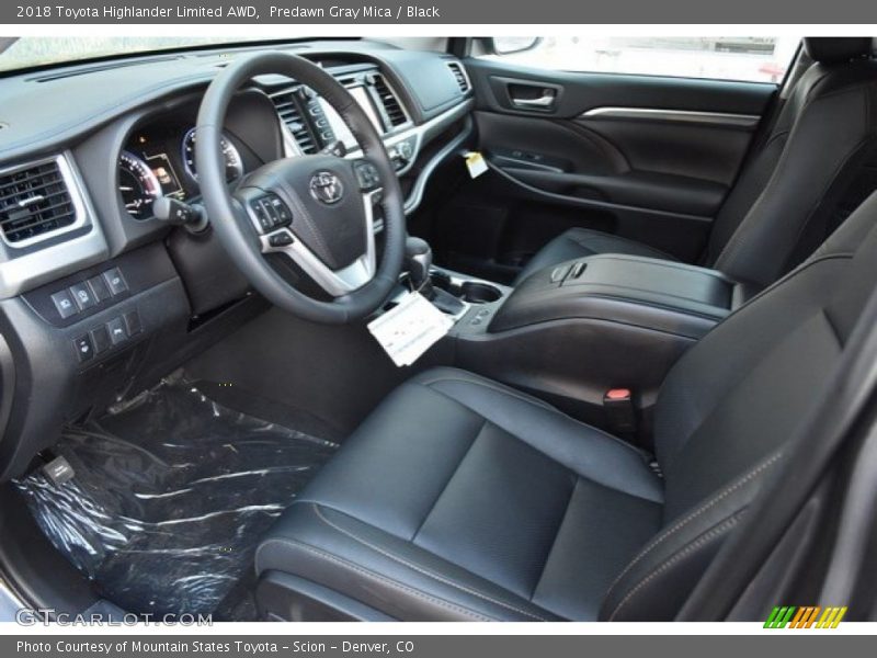 Predawn Gray Mica / Black 2018 Toyota Highlander Limited AWD