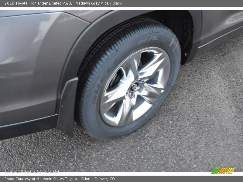 Predawn Gray Mica / Black 2018 Toyota Highlander Limited AWD