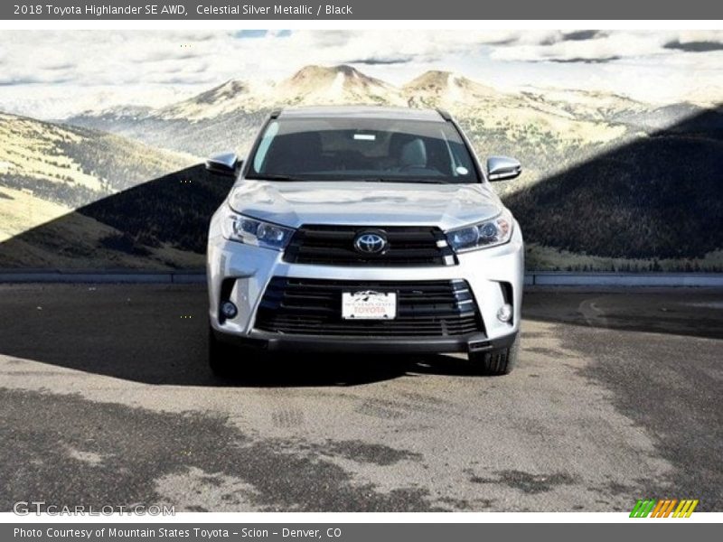 Celestial Silver Metallic / Black 2018 Toyota Highlander SE AWD