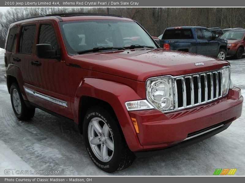 Inferno Red Crystal Pearl / Dark Slate Gray 2010 Jeep Liberty Limited 4x4