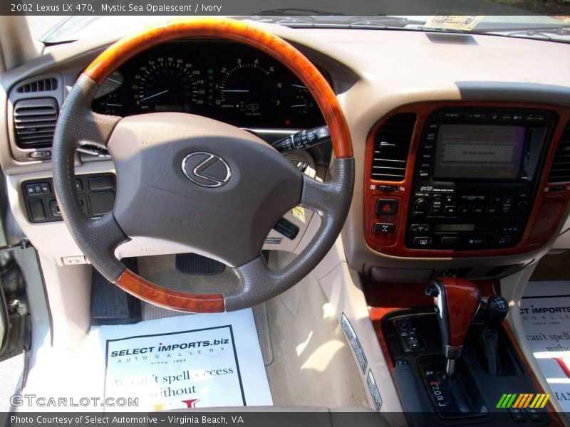 Mystic Sea Opalescent / Ivory 2002 Lexus LX 470
