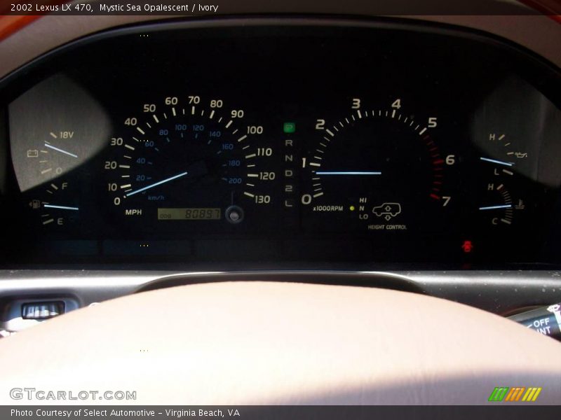 Mystic Sea Opalescent / Ivory 2002 Lexus LX 470