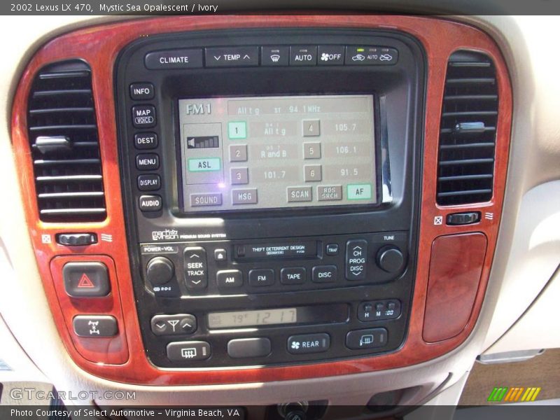 Mystic Sea Opalescent / Ivory 2002 Lexus LX 470