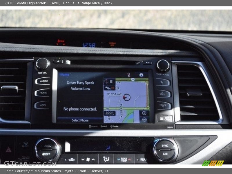 Ooh La La Rouge Mica / Black 2018 Toyota Highlander SE AWD