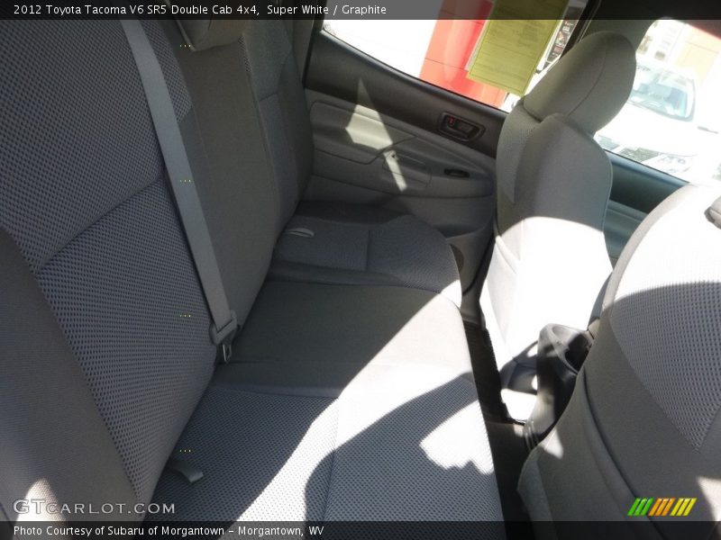 Super White / Graphite 2012 Toyota Tacoma V6 SR5 Double Cab 4x4