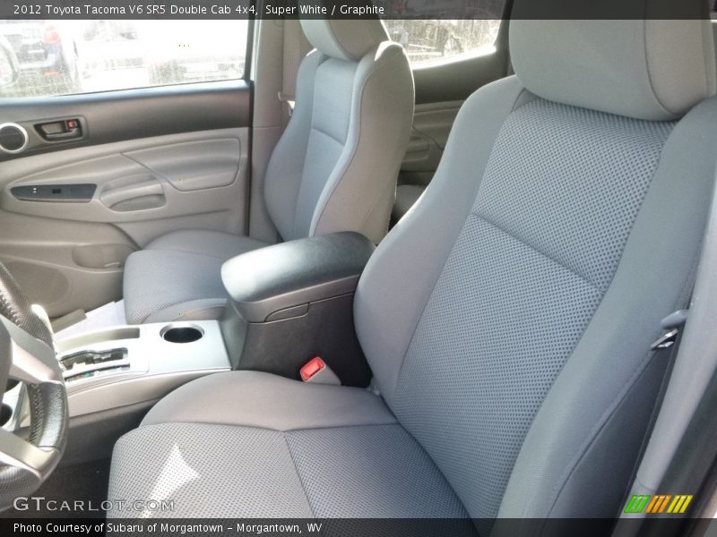 Super White / Graphite 2012 Toyota Tacoma V6 SR5 Double Cab 4x4