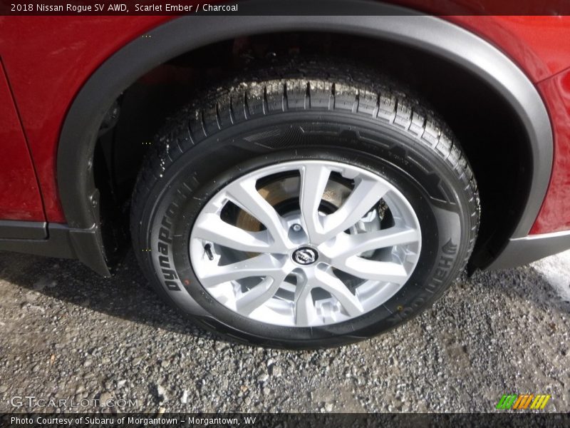 Scarlet Ember / Charcoal 2018 Nissan Rogue SV AWD