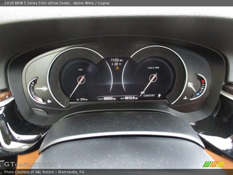  2018 5 Series 540i xDrive Sedan 540i xDrive Sedan Gauges