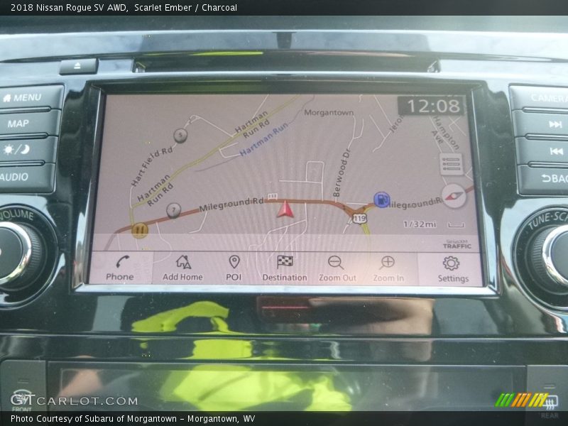 Navigation of 2018 Rogue SV AWD