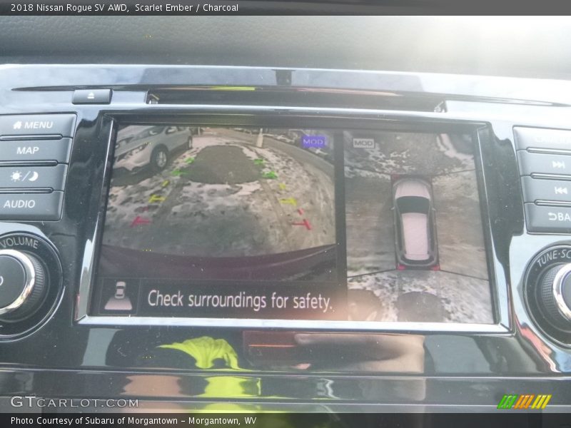 Scarlet Ember / Charcoal 2018 Nissan Rogue SV AWD