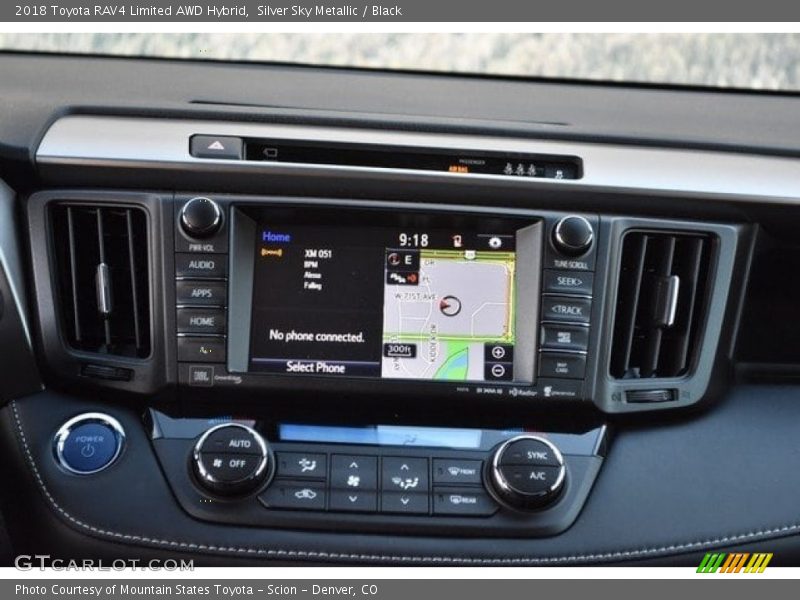 Controls of 2018 RAV4 Limited AWD Hybrid