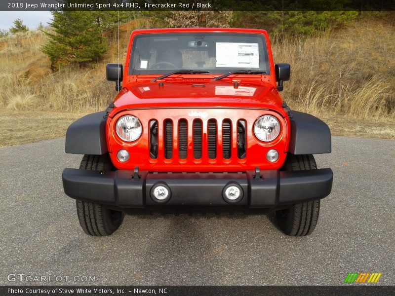 Firecracker Red / Black 2018 Jeep Wrangler Unlimited Sport 4x4 RHD