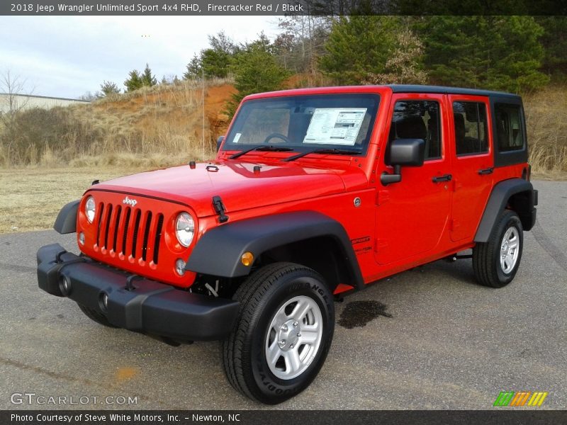 Firecracker Red / Black 2018 Jeep Wrangler Unlimited Sport 4x4 RHD