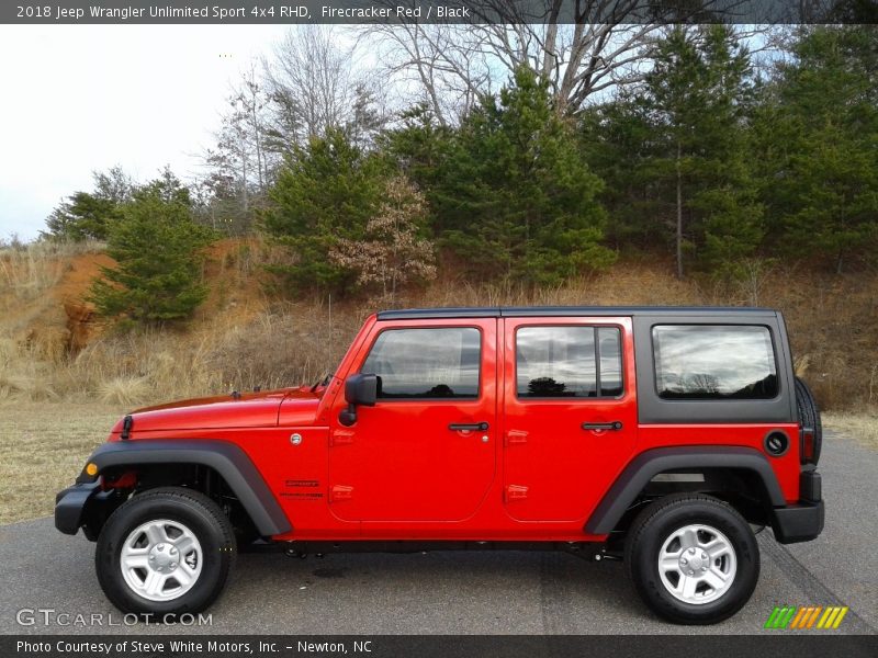 Firecracker Red / Black 2018 Jeep Wrangler Unlimited Sport 4x4 RHD