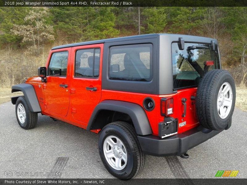 Firecracker Red / Black 2018 Jeep Wrangler Unlimited Sport 4x4 RHD