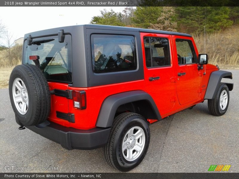 Firecracker Red / Black 2018 Jeep Wrangler Unlimited Sport 4x4 RHD