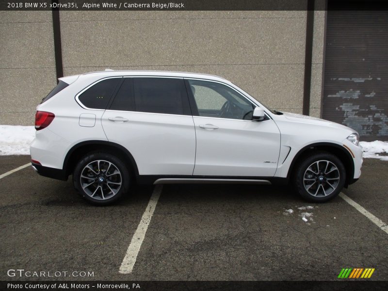 Alpine White / Canberra Beige/Black 2018 BMW X5 xDrive35i