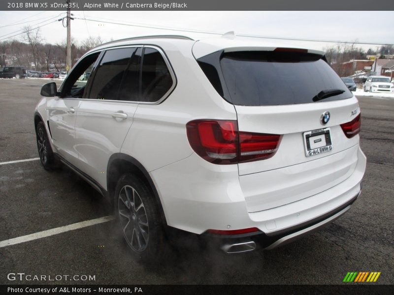 Alpine White / Canberra Beige/Black 2018 BMW X5 xDrive35i