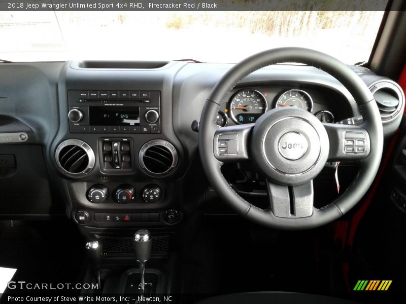 Dashboard of 2018 Wrangler Unlimited Sport 4x4 RHD