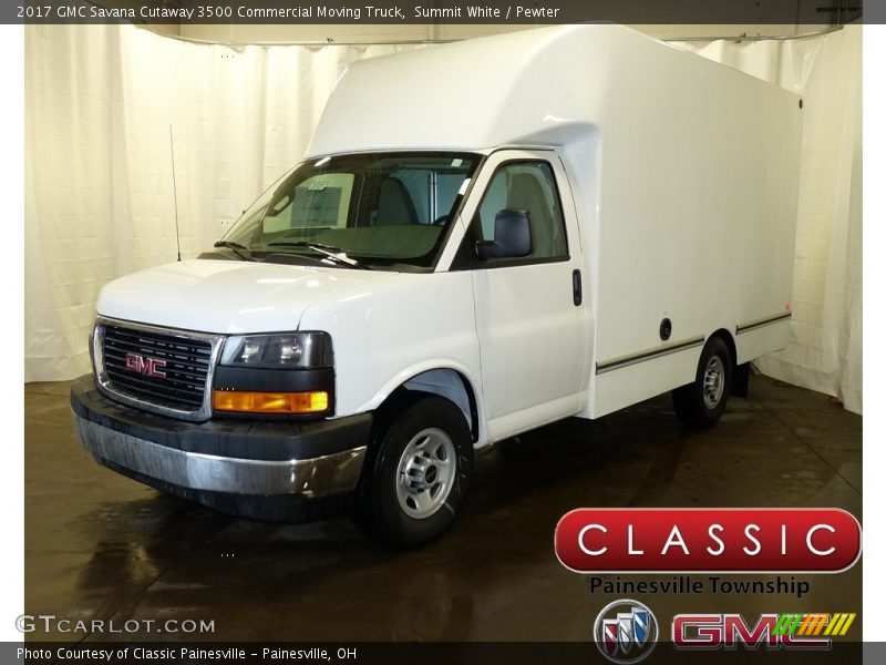 Summit White / Pewter 2017 GMC Savana Cutaway 3500 Commercial Moving Truck