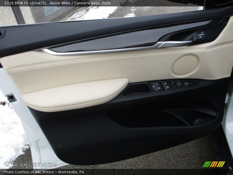 Alpine White / Canberra Beige/Black 2018 BMW X5 xDrive35i