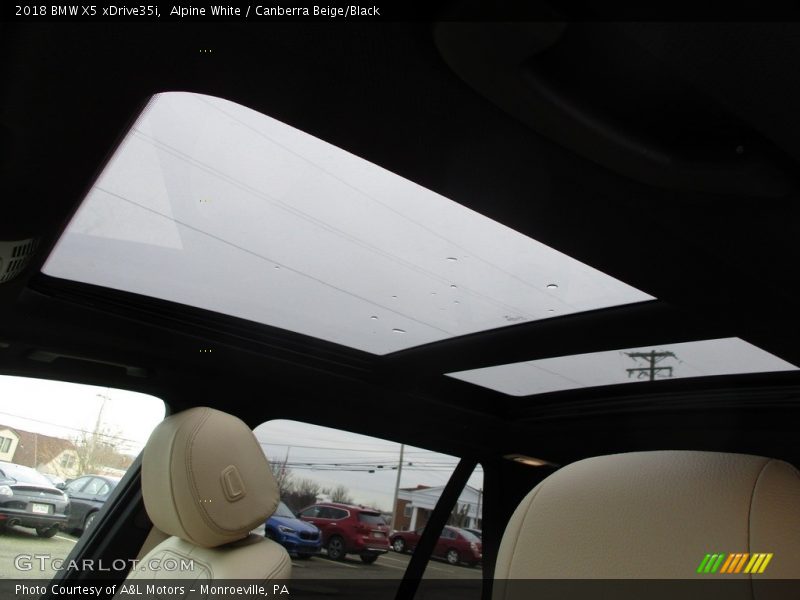 Alpine White / Canberra Beige/Black 2018 BMW X5 xDrive35i