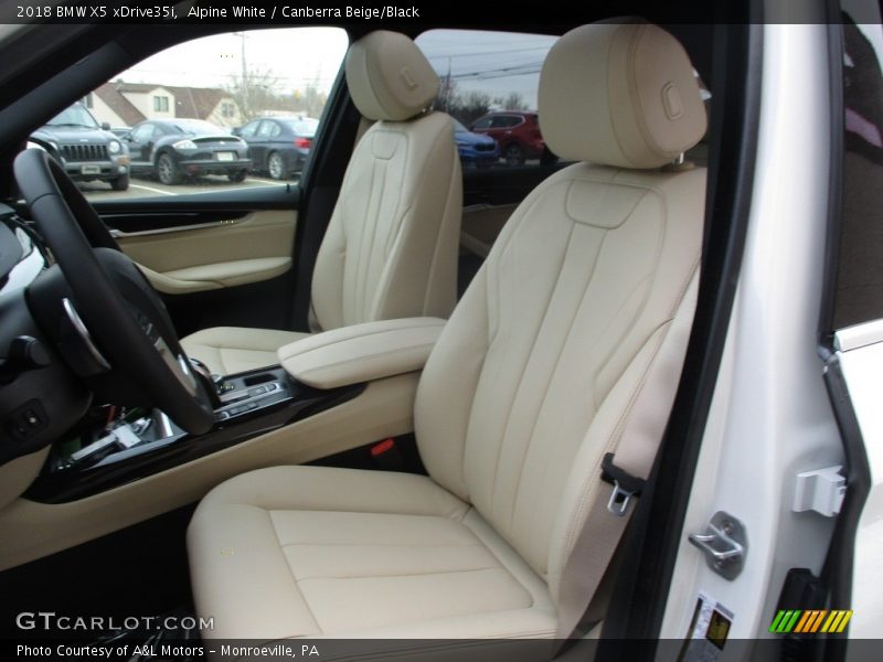 Alpine White / Canberra Beige/Black 2018 BMW X5 xDrive35i