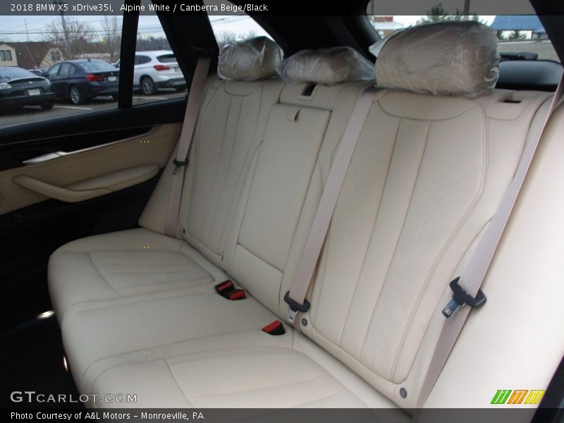 Alpine White / Canberra Beige/Black 2018 BMW X5 xDrive35i