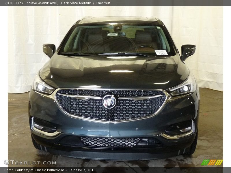 Dark Slate Metallic / Chestnut 2018 Buick Enclave Avenir AWD