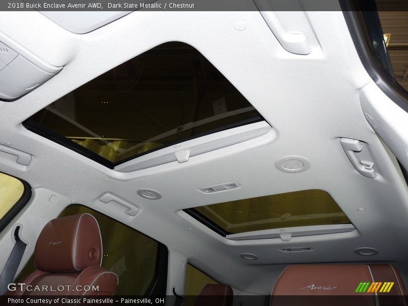 Dark Slate Metallic / Chestnut 2018 Buick Enclave Avenir AWD