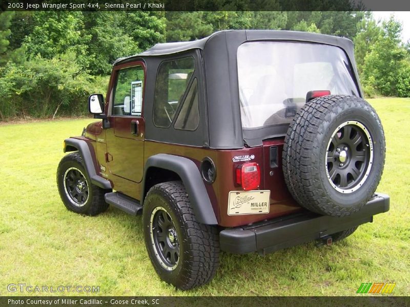 Sienna Pearl / Khaki 2003 Jeep Wrangler Sport 4x4