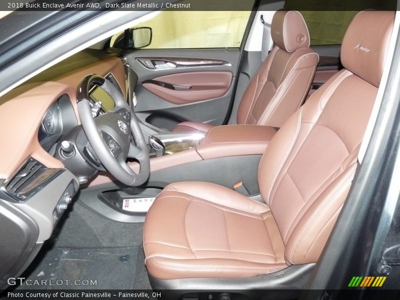 Dark Slate Metallic / Chestnut 2018 Buick Enclave Avenir AWD