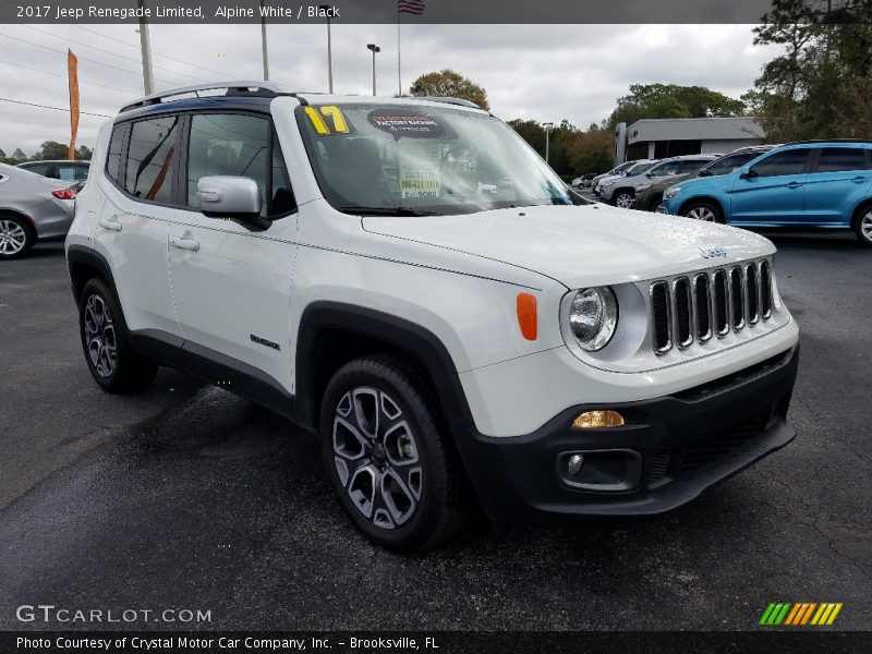 Front 3/4 View of 2017 Renegade Limited