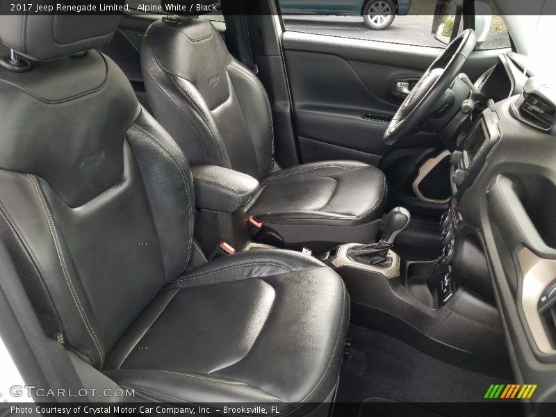 Alpine White / Black 2017 Jeep Renegade Limited