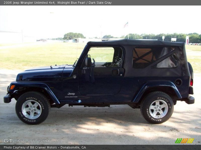 Midnight Blue Pearl / Dark Slate Gray 2006 Jeep Wrangler Unlimited 4x4
