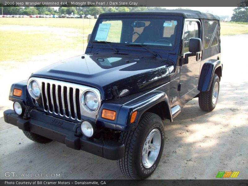 Midnight Blue Pearl / Dark Slate Gray 2006 Jeep Wrangler Unlimited 4x4