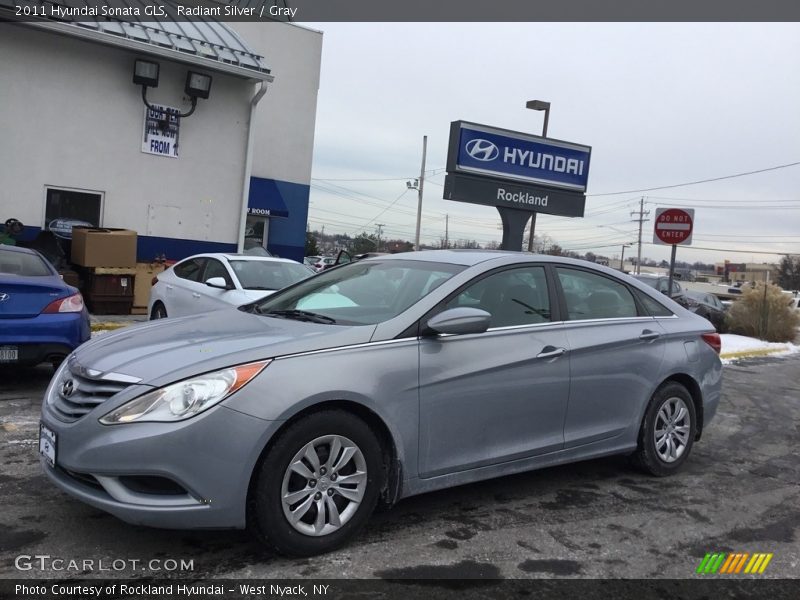 Radiant Silver / Gray 2011 Hyundai Sonata GLS