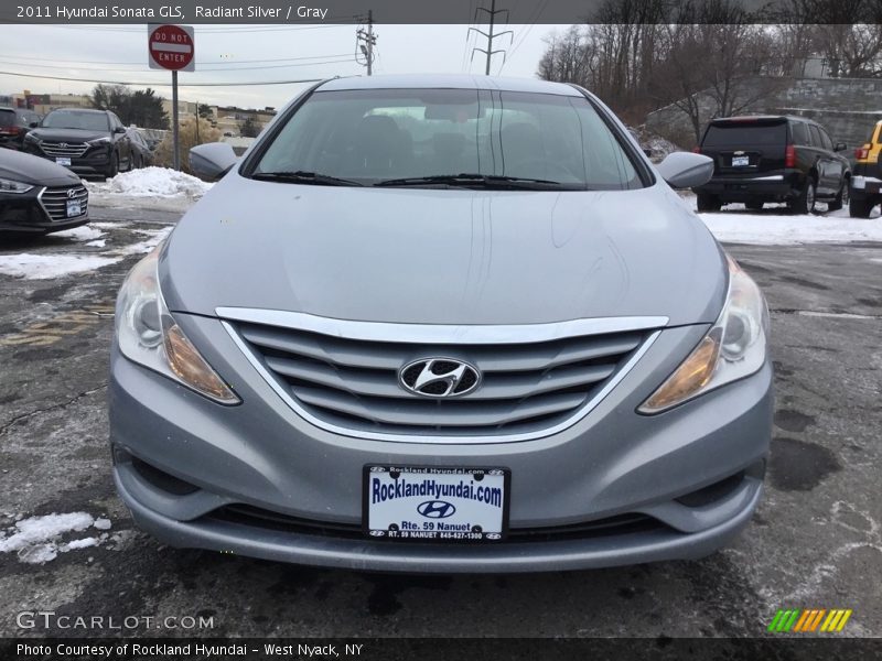 Radiant Silver / Gray 2011 Hyundai Sonata GLS