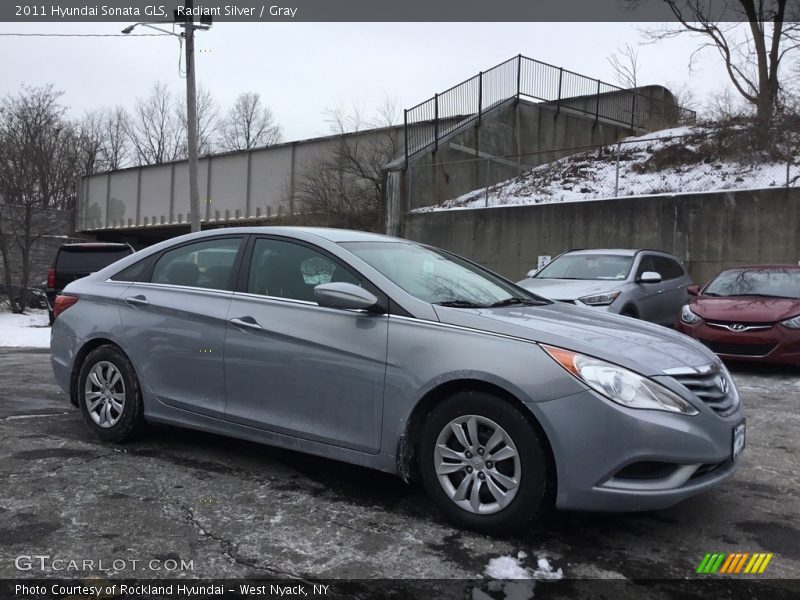 Radiant Silver / Gray 2011 Hyundai Sonata GLS