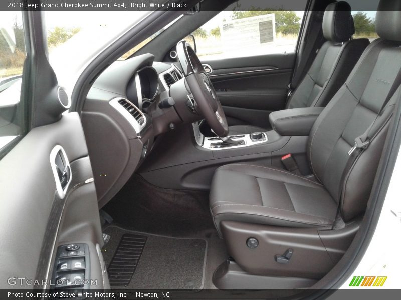 Front Seat of 2018 Grand Cherokee Summit 4x4