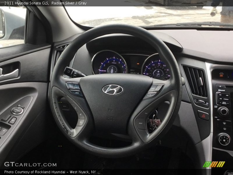 Radiant Silver / Gray 2011 Hyundai Sonata GLS