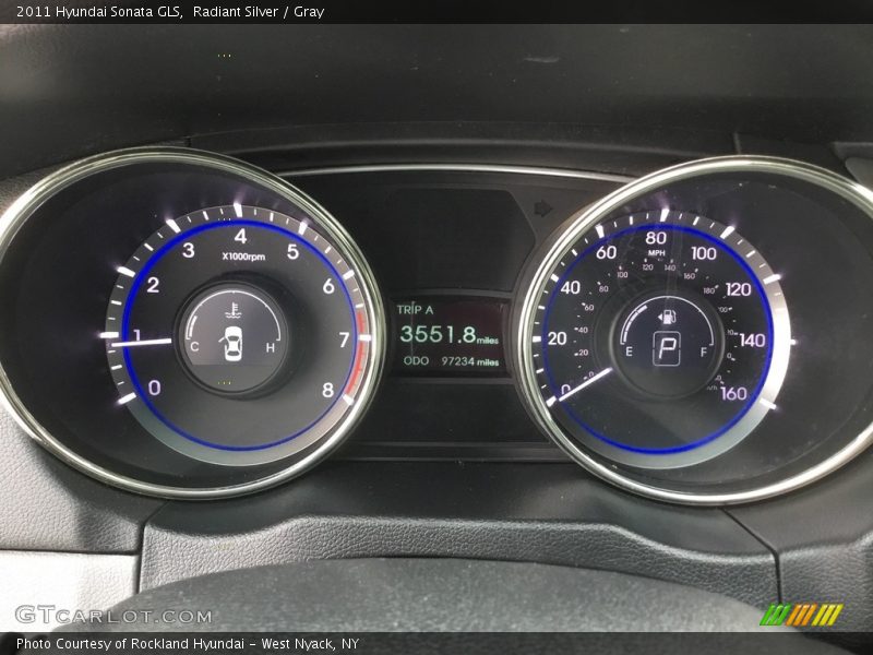 Radiant Silver / Gray 2011 Hyundai Sonata GLS